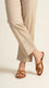 Beige Embroided Cambric Trouser PL606762