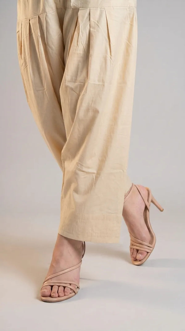 Khaki Plain Cambric Trouser PL607061