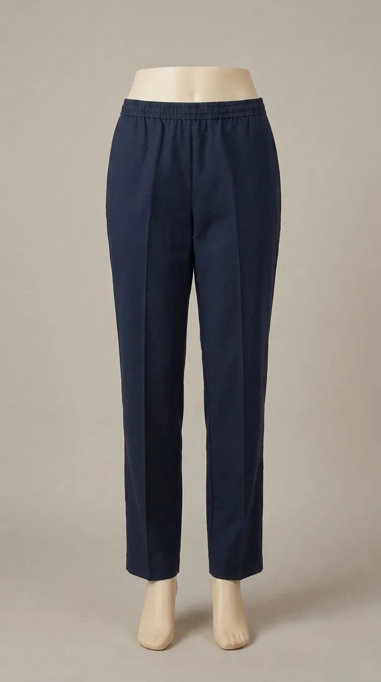 Black Solid Cambric Trouser PL607101
