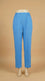 Blue Solid Cambric Trouser PL607112