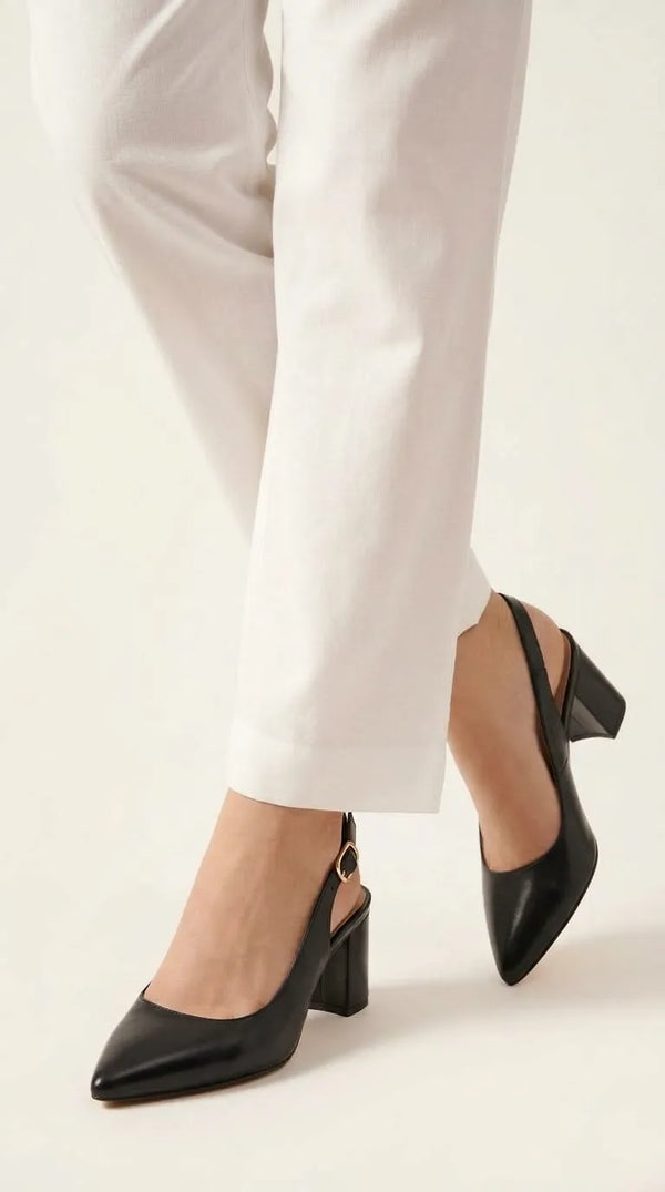 White Plain Cambric Trouser PL607709