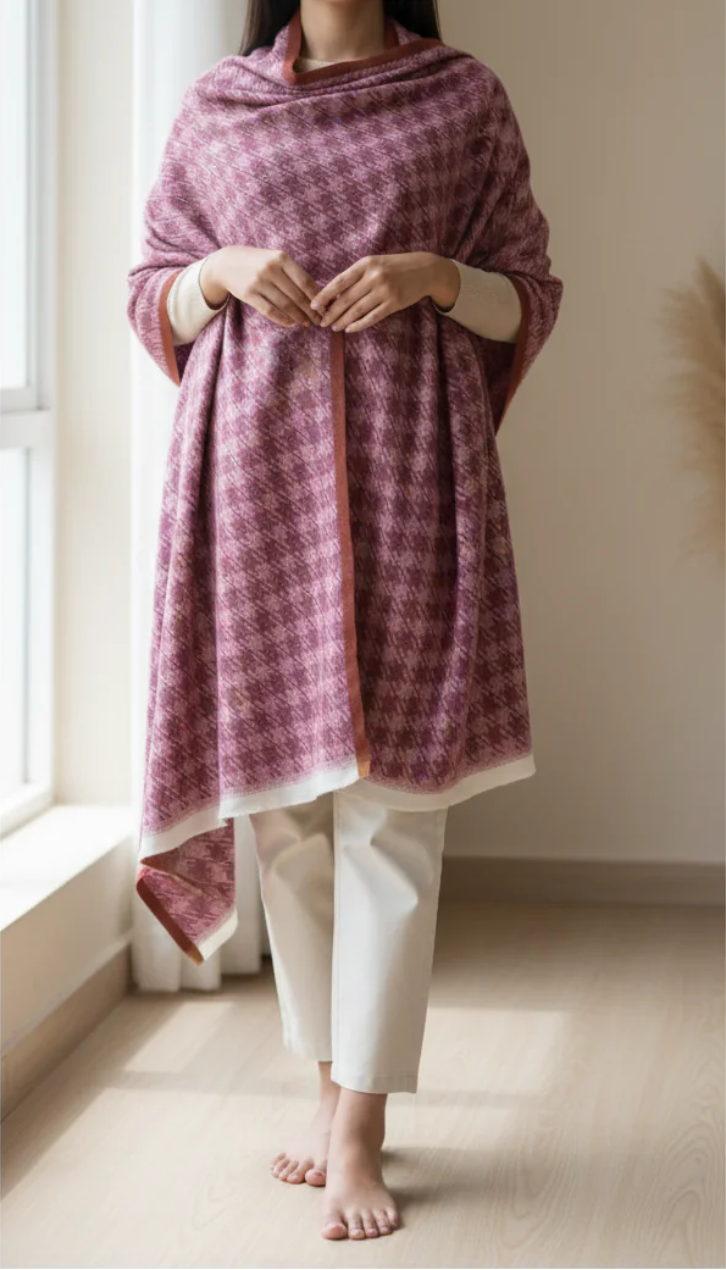 Maroon Winter Stole PN5032