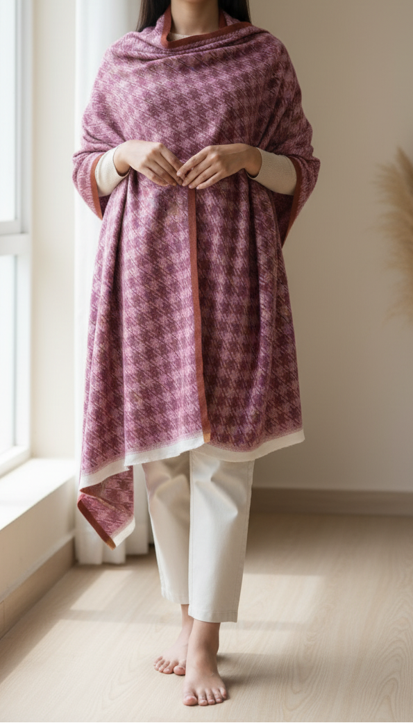 Maroon Winter Stole PN5032