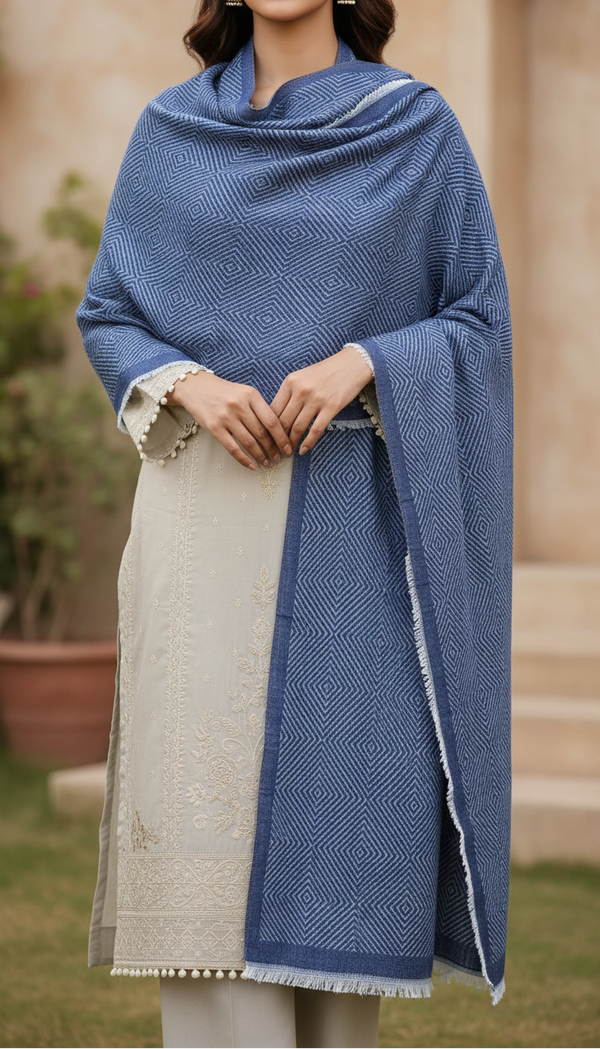 Blue Winter Stole PN5060