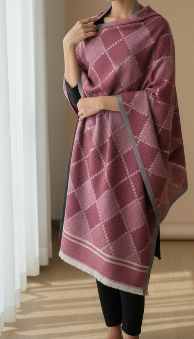 Maroon Winter Stole PN5077