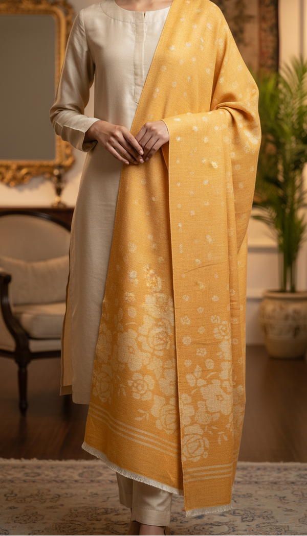 Mustard Winter Stole PN5080