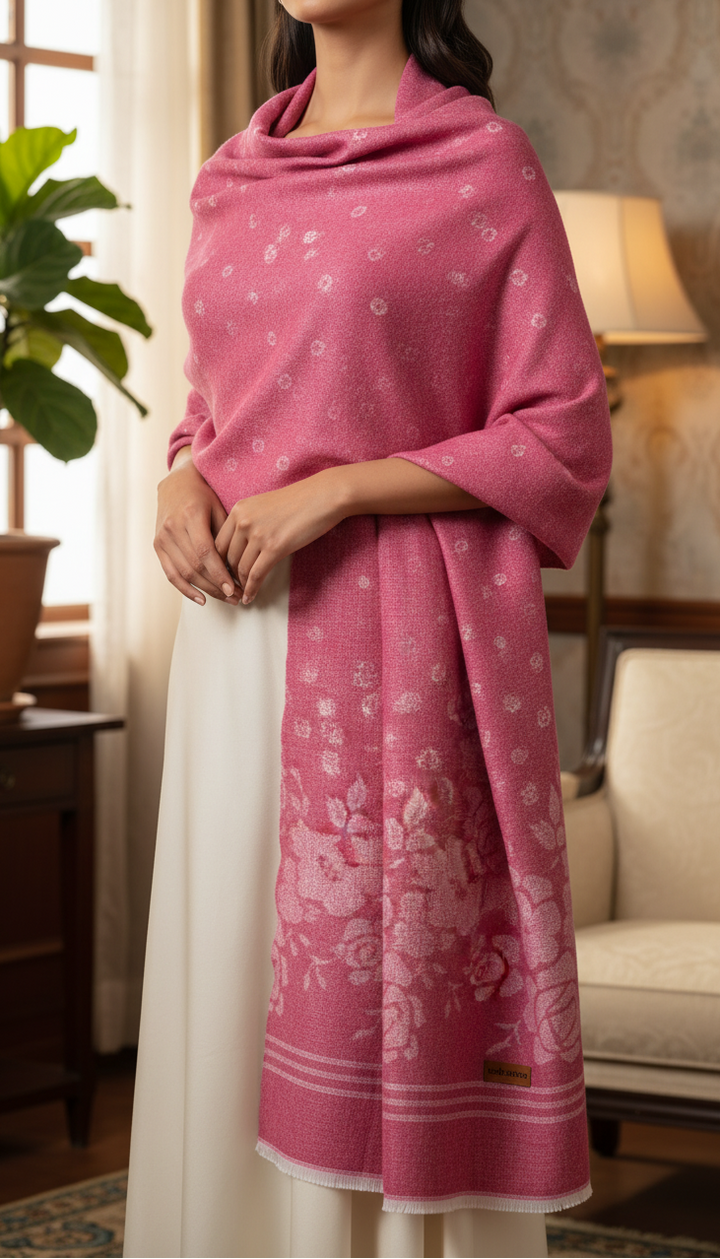 Maroon Winter Stole PN5089