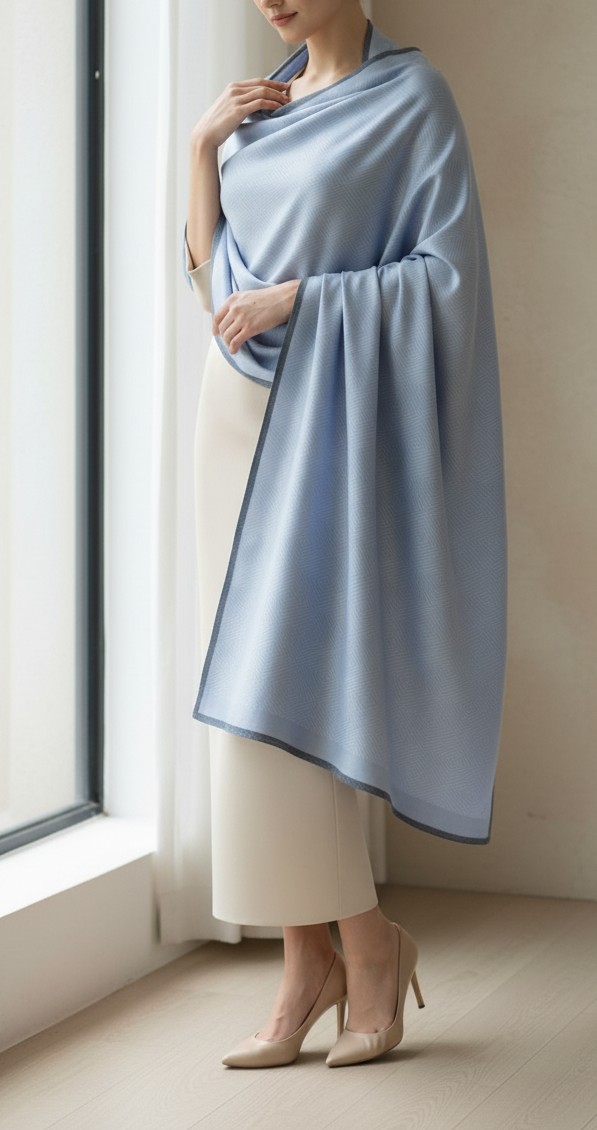 Grey Winter Stole PN5104