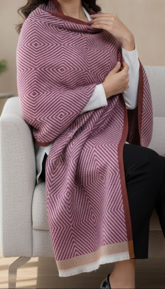 Maroon Winter Stole PN5107