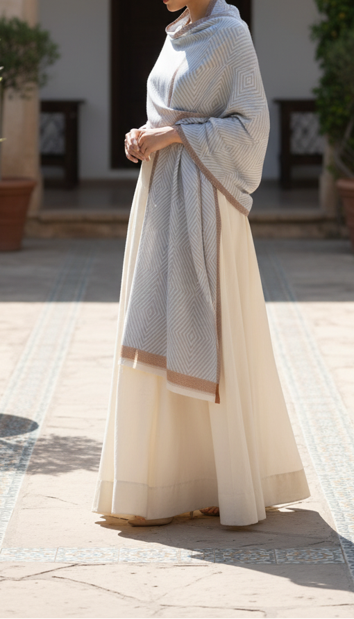 Silver Winter Stole PN5110