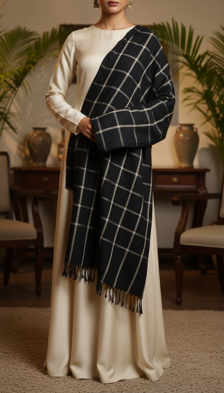 Black Winter Stole PN5132