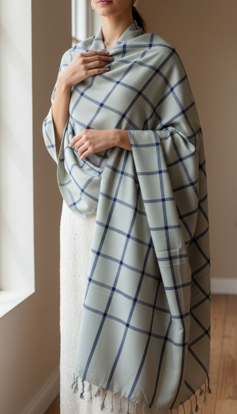 Beige Winter Stole PN5133