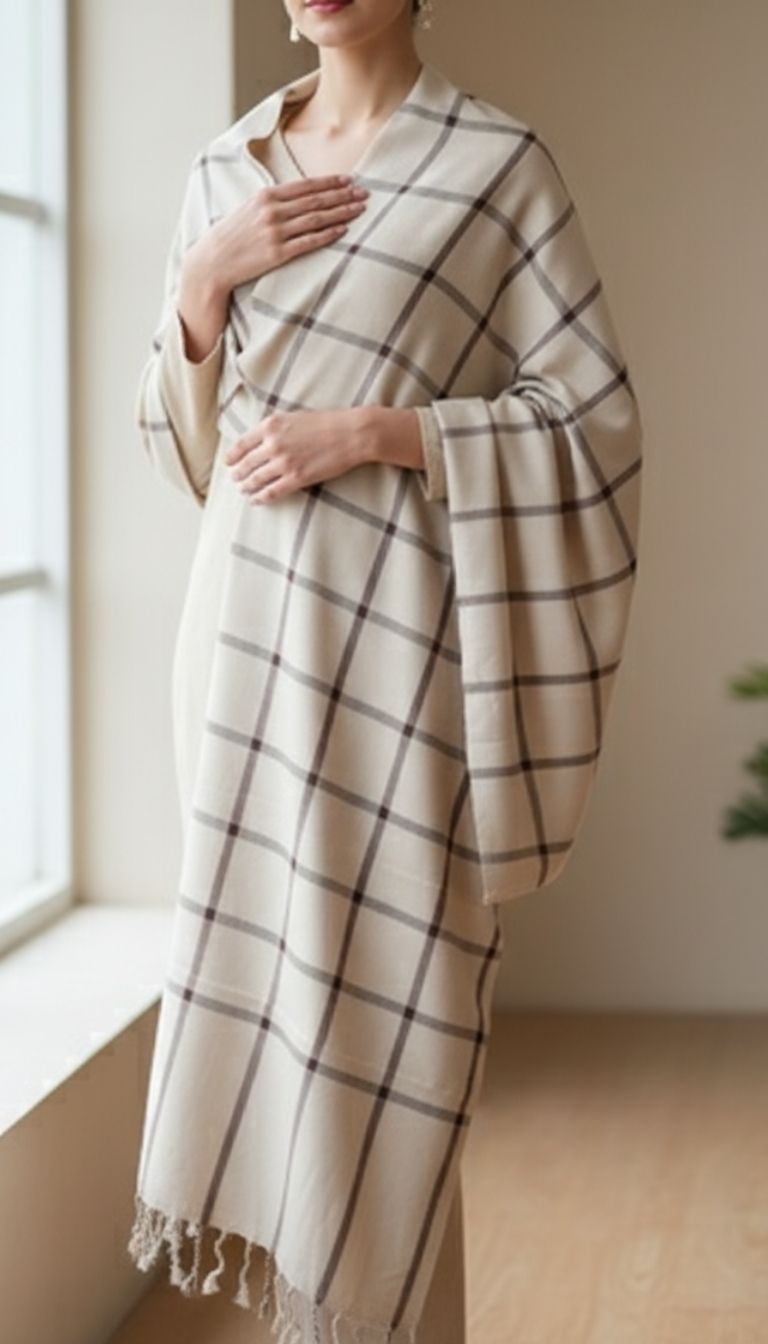 Khaki Winter Stole PN5135