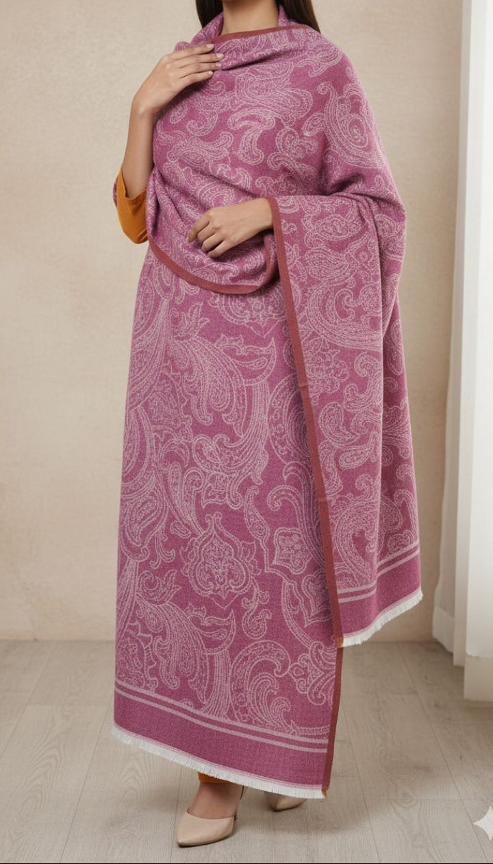 Maroon Winter Stole PN5140