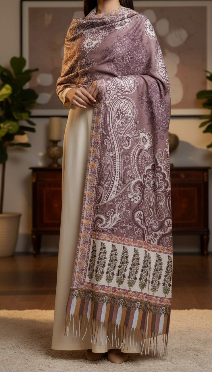Coffee Winter Stole PN5148