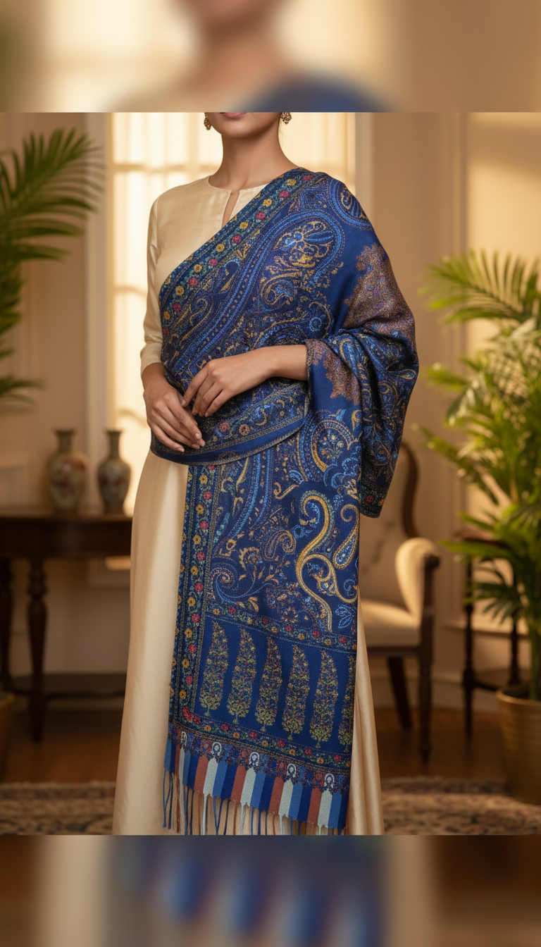 Navy Winter Stole PN5153