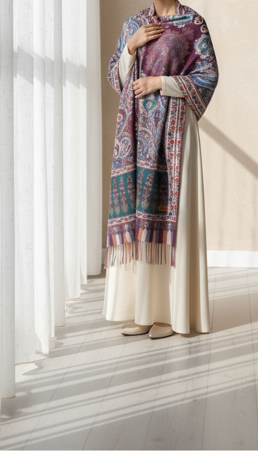Grey Winter Stole PN5155