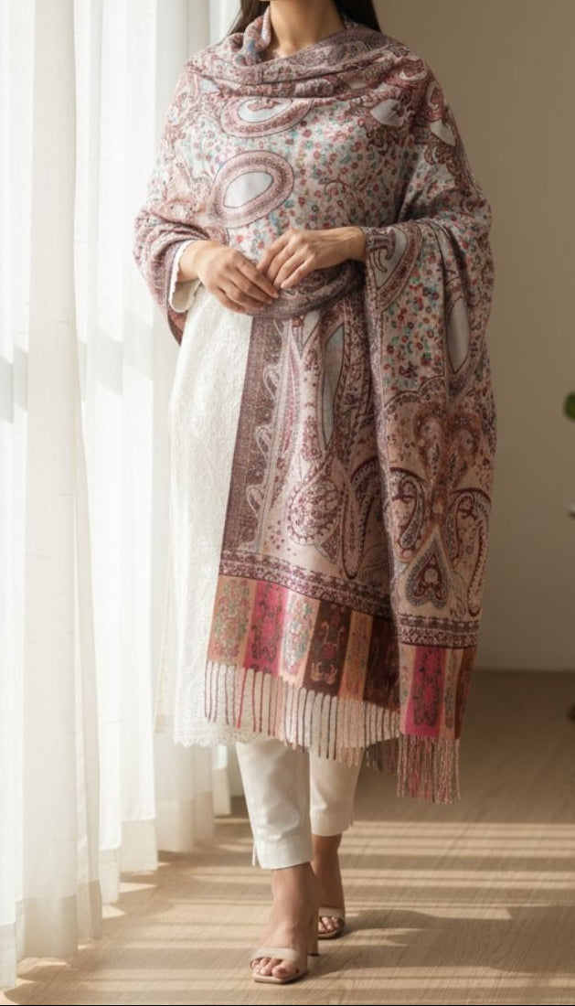 Beige Winter Stole PN5158