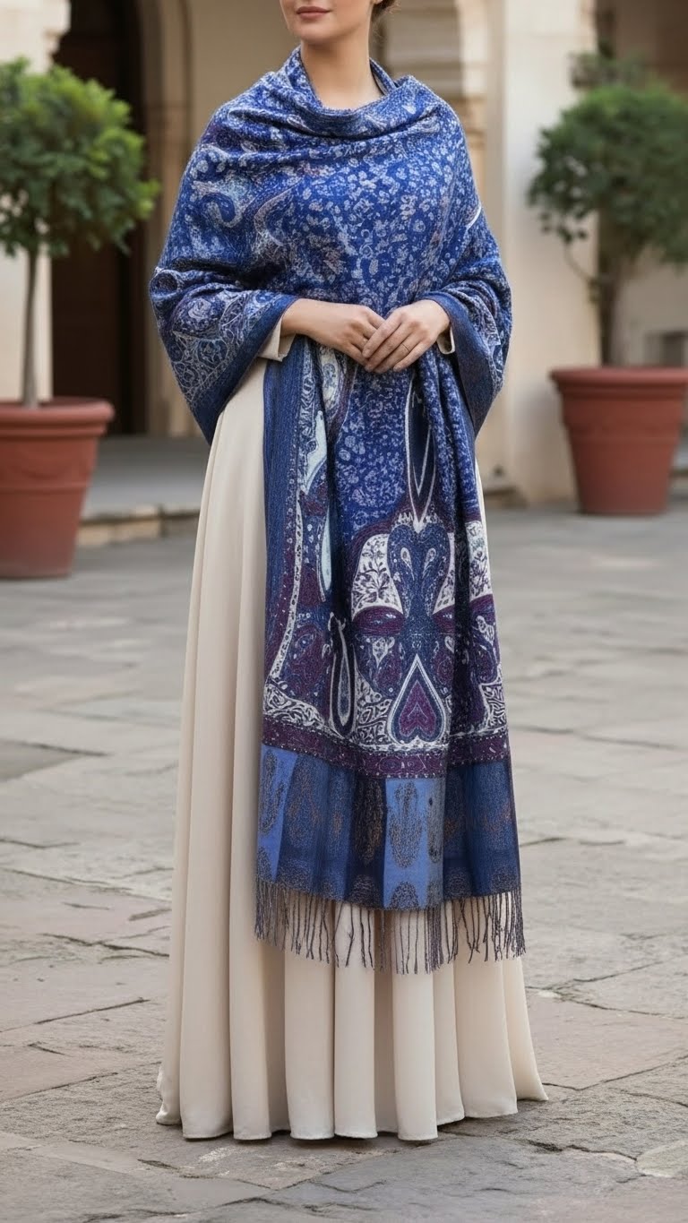 Navy Winter Stole PN5160