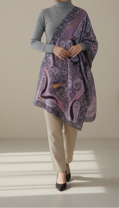 Pink Winter Stole PN5179