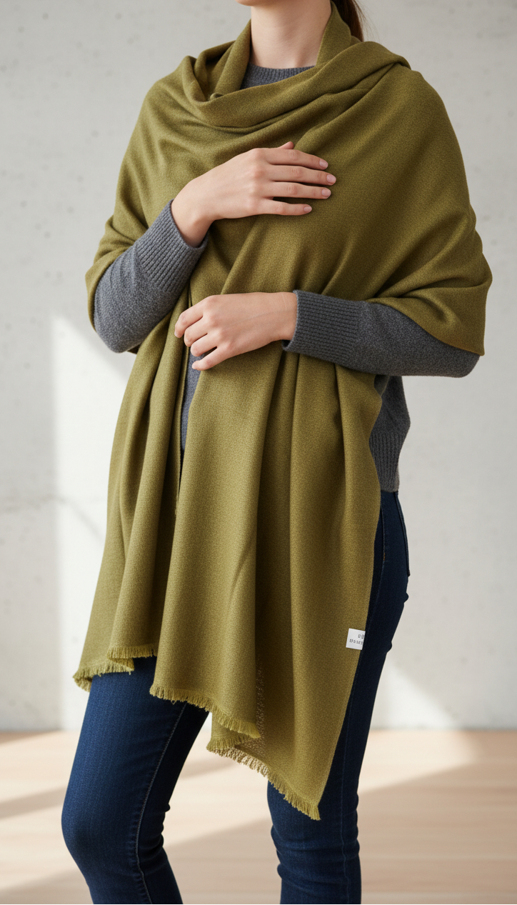 Green Winter Stole PN5206