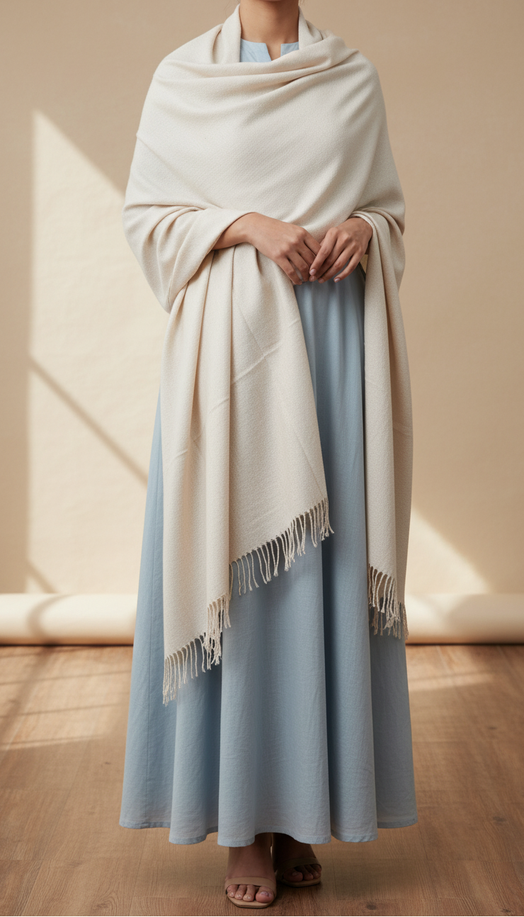 Beige Winter Stole PN5210