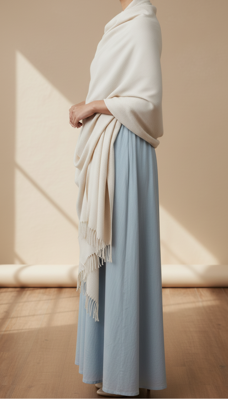Beige Winter Stole PN5210