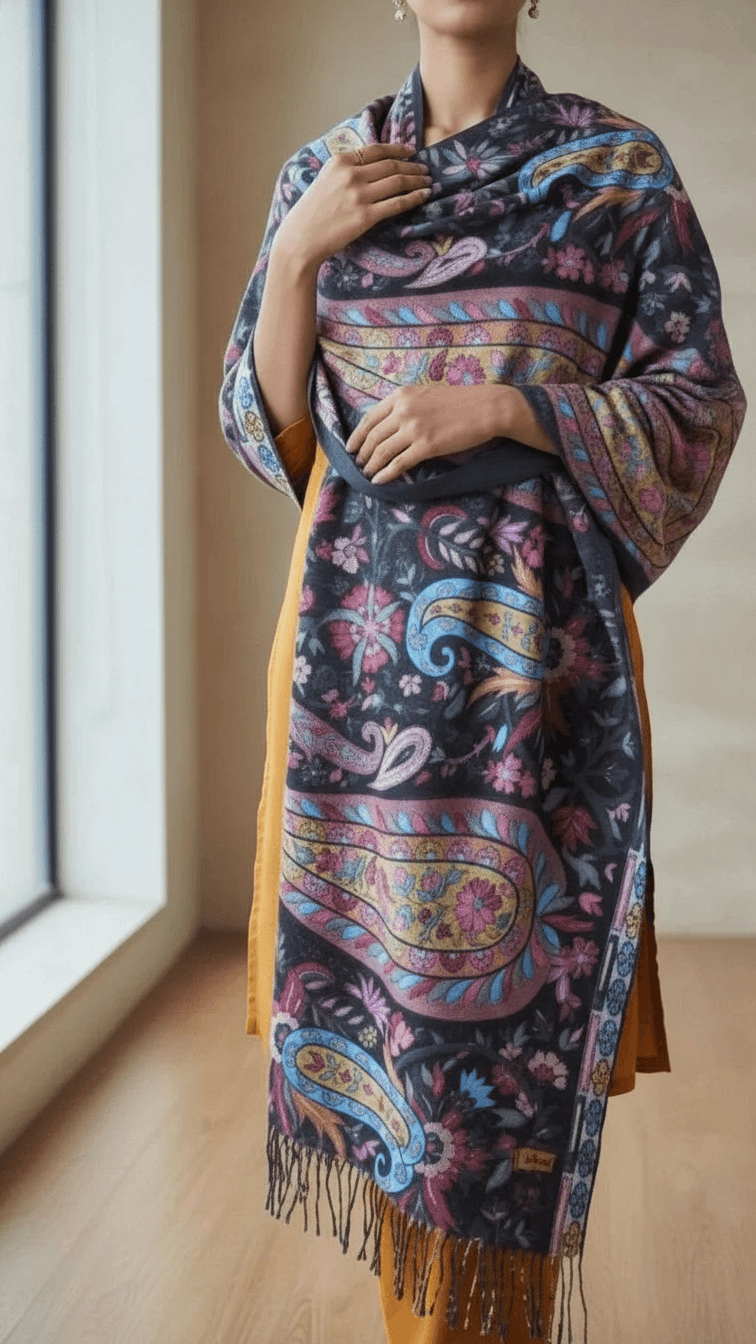 Black Winter Stole PN5224