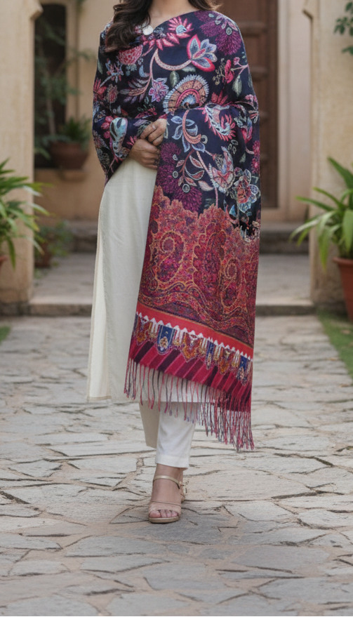 Black Winter Stole PN5235
