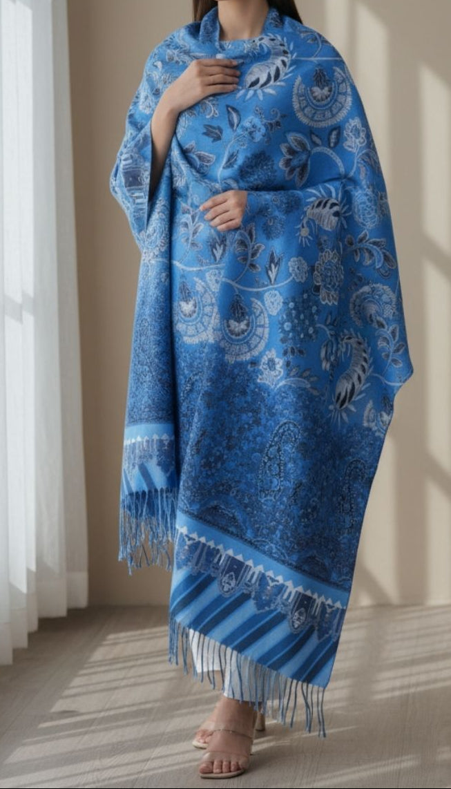 Blue Winter Stole PN5240
