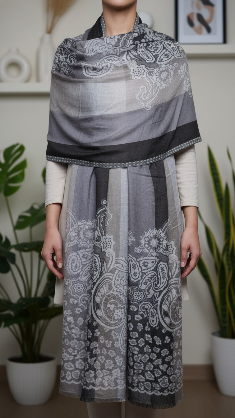 Silver Winter Stole PN5262