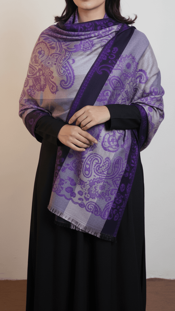 Purple Winter Stole PN5270