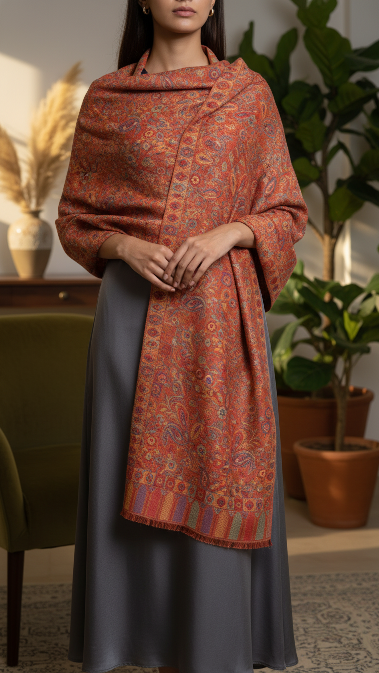Rust Winter Stole PN5301