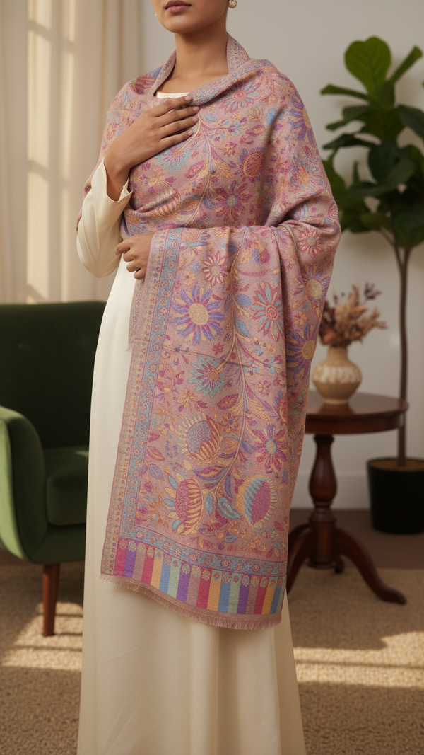 Pink Winter Stole PN5345