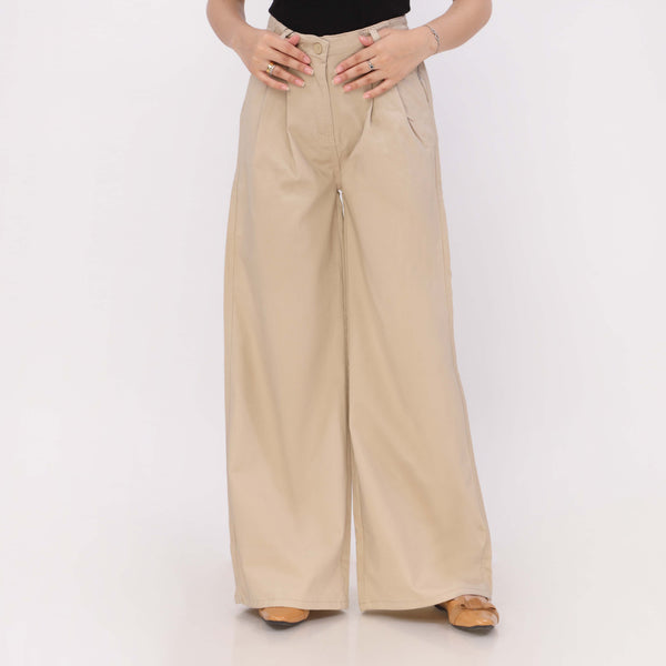 Off/White Relax Fit Twill Pant