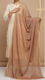 Brown Screen Printed Chiffon Dupatta PS2703
