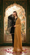 Mustard Screen Printed Chiffon Dupatta PS2703
