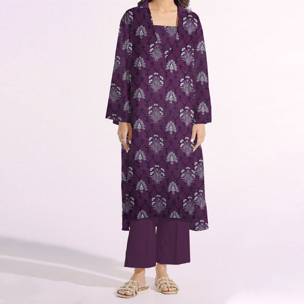 1PC- Unstitched Digital Printed Lawn Shirt PS4492