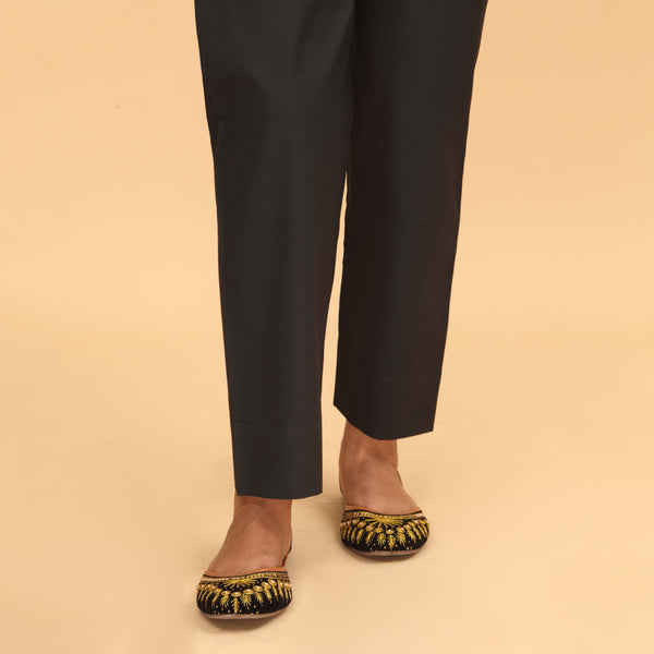 Black Slim Fit Plain Trouser PS4598