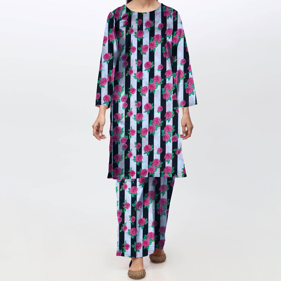 2 PC - Unstitched Digital Printed Lawn Suit PS4840