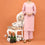 2PC- Embellished Grip Slik Suit PS5042
