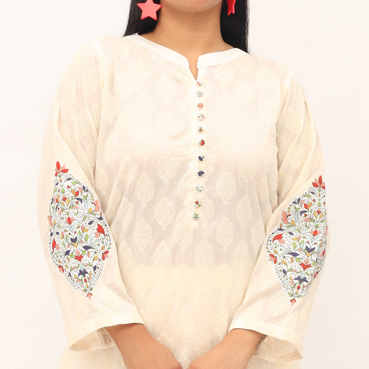 1PC- Puff Printed Lawn Shirt PS5078