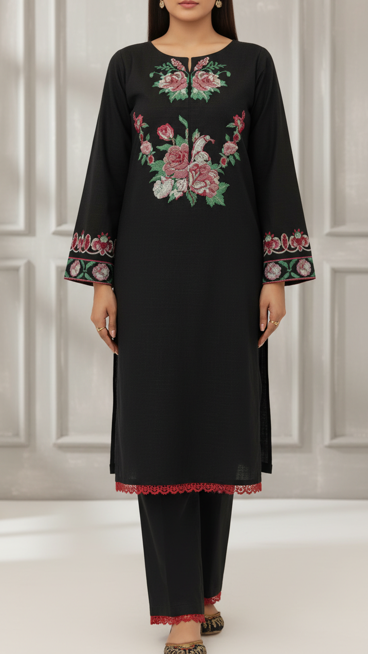 2PC- Cotton Cambric Suit PS5084