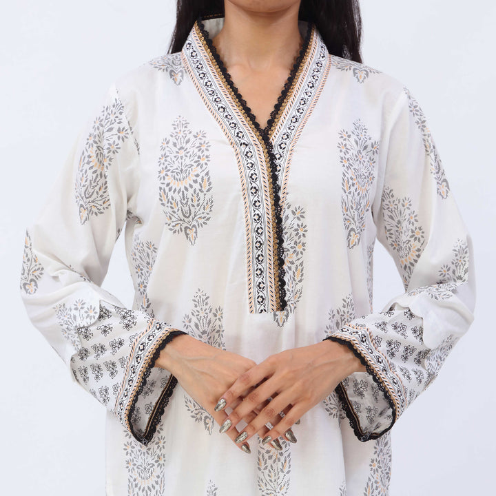 3PC- Printed Cambric Suit PS5155