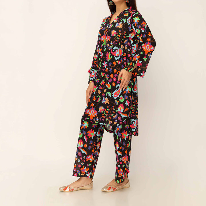 2PC- Digital Printed Cambric Co-ord Set PS5164