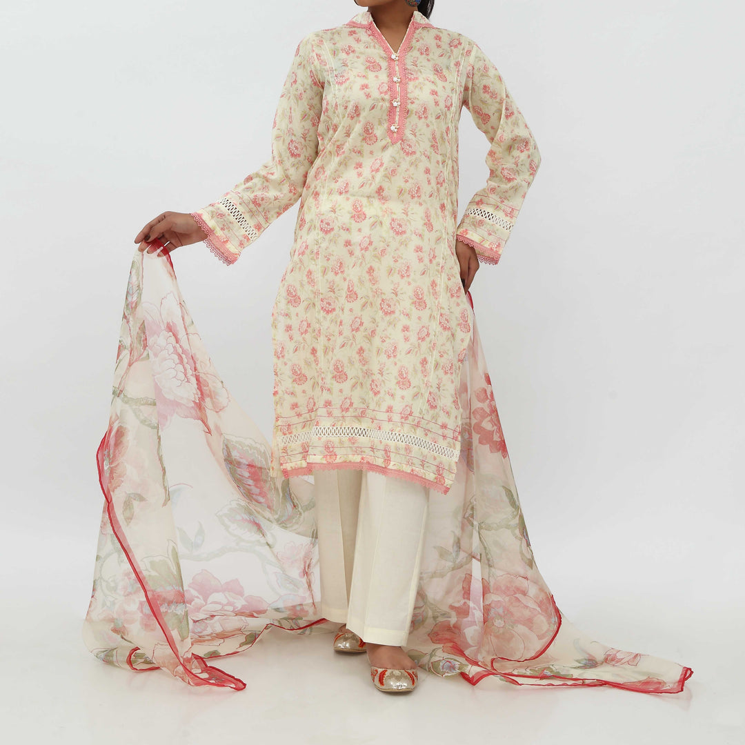 3PC- Digital Printed Lawn Suit PS5177