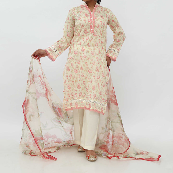 3PC- Digital Printed Lawn Suit PS5177