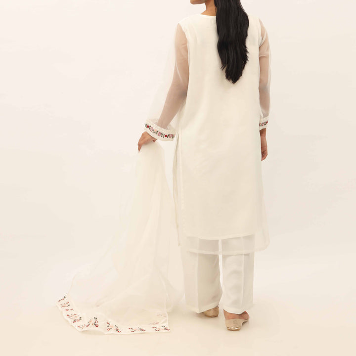 3PC- Fully Embroidered Organza Suit PS5246