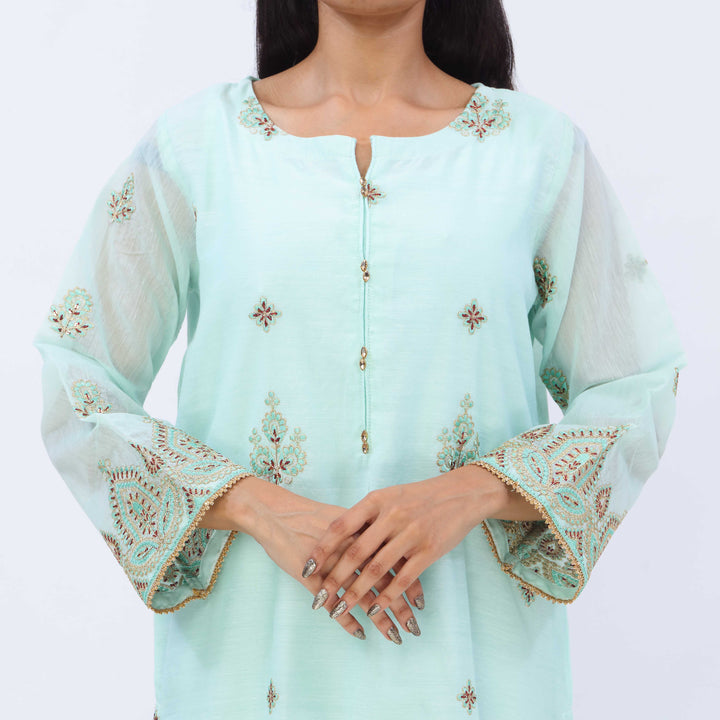 3PC- Dyed Paper Cotton Suit PS5257