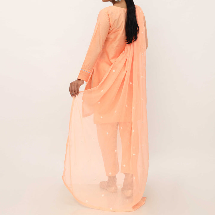 3PC- Embroidered Cambric Suit PS5263